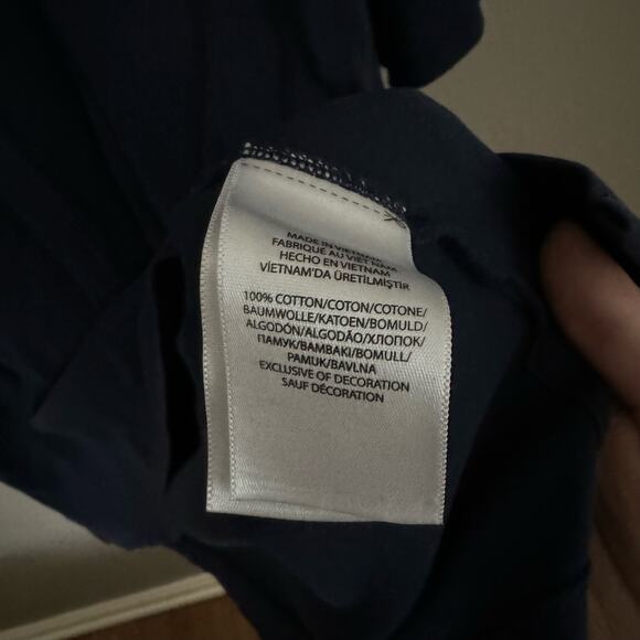 POLO Ralph Lauren Navy Blue Polo Button Up Short Sleeve Size XL standard cut - Picture 5 of 6